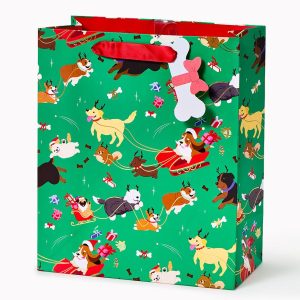 Santa Paws Medium Gift Bag