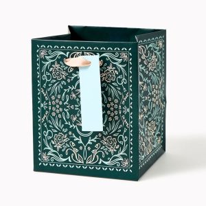 Folk Floral Small Square Gift Bag