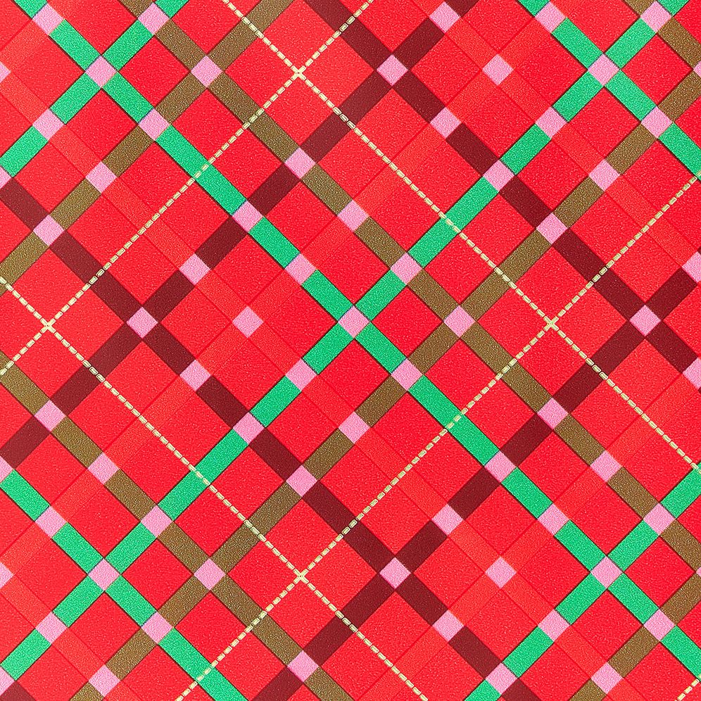 Holidazzle Plaid Stone Wrapping Paper - Image 3