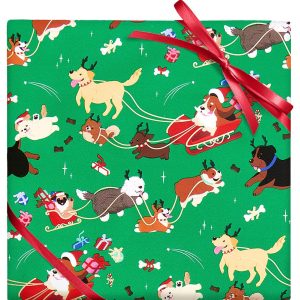 Santa Paws Stone Wrapping Paper