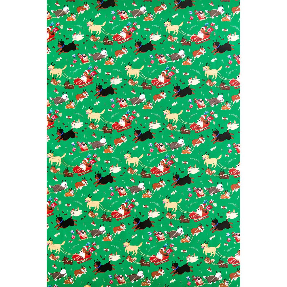 Santa Paws Stone Wrapping Paper - Image 2