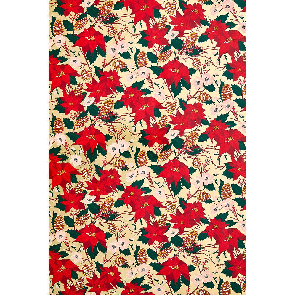 Winter Floral Foil Wrapping Paper - Image 2