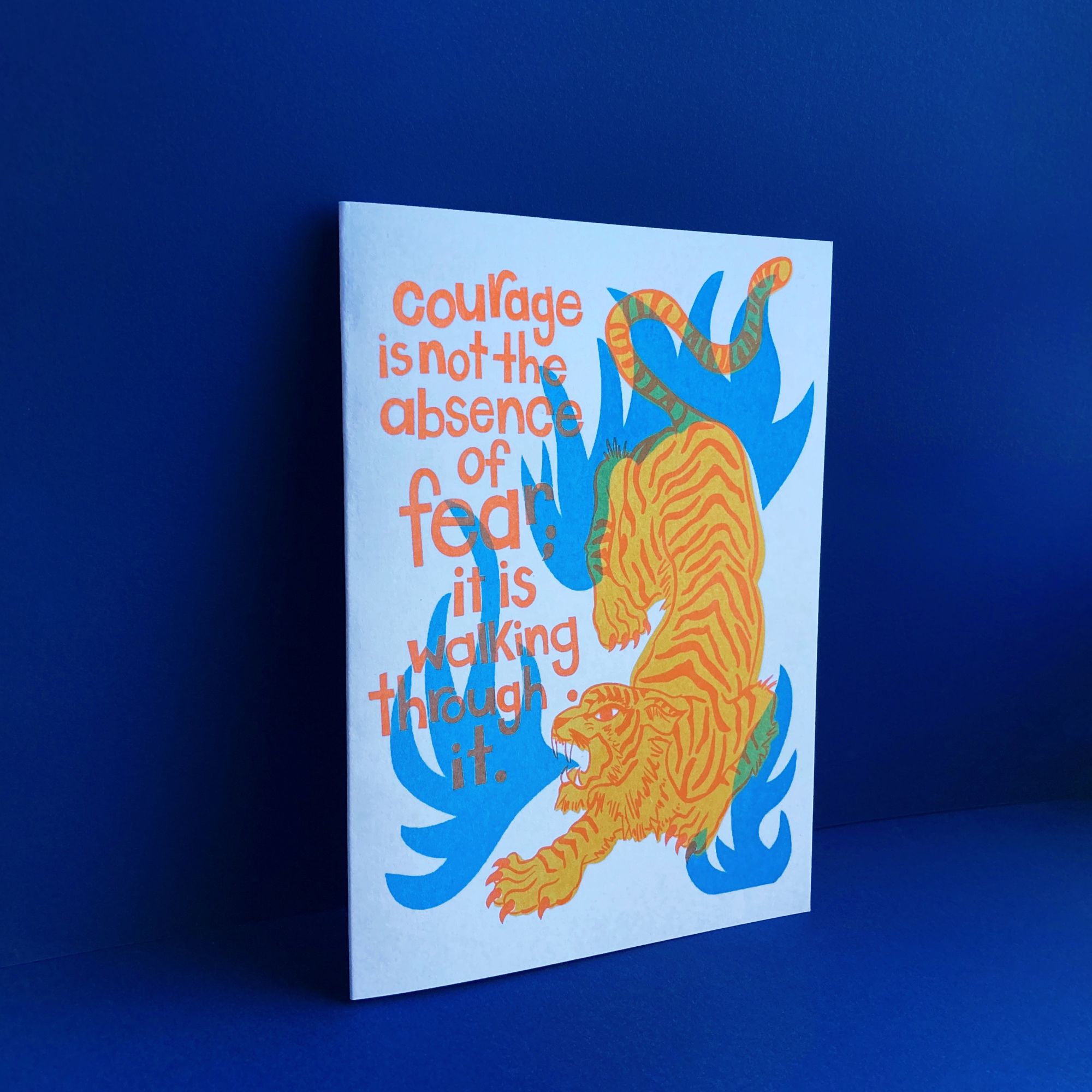 Courage Tiger Friendship Card - Image 2