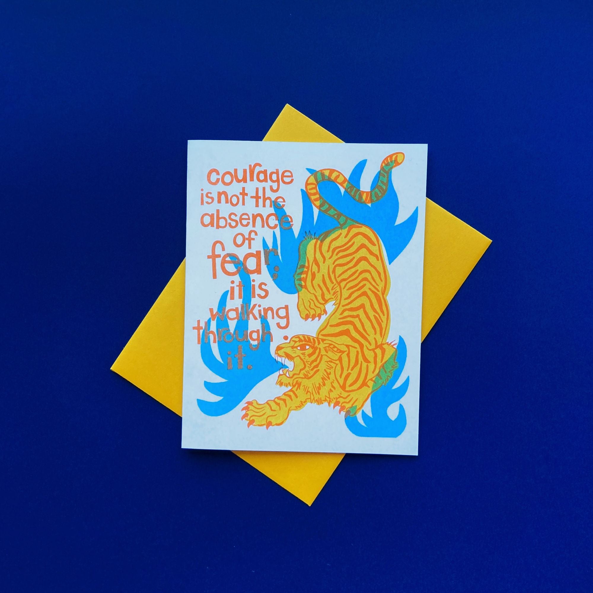 Courage Tiger Friendship Card - Image 3