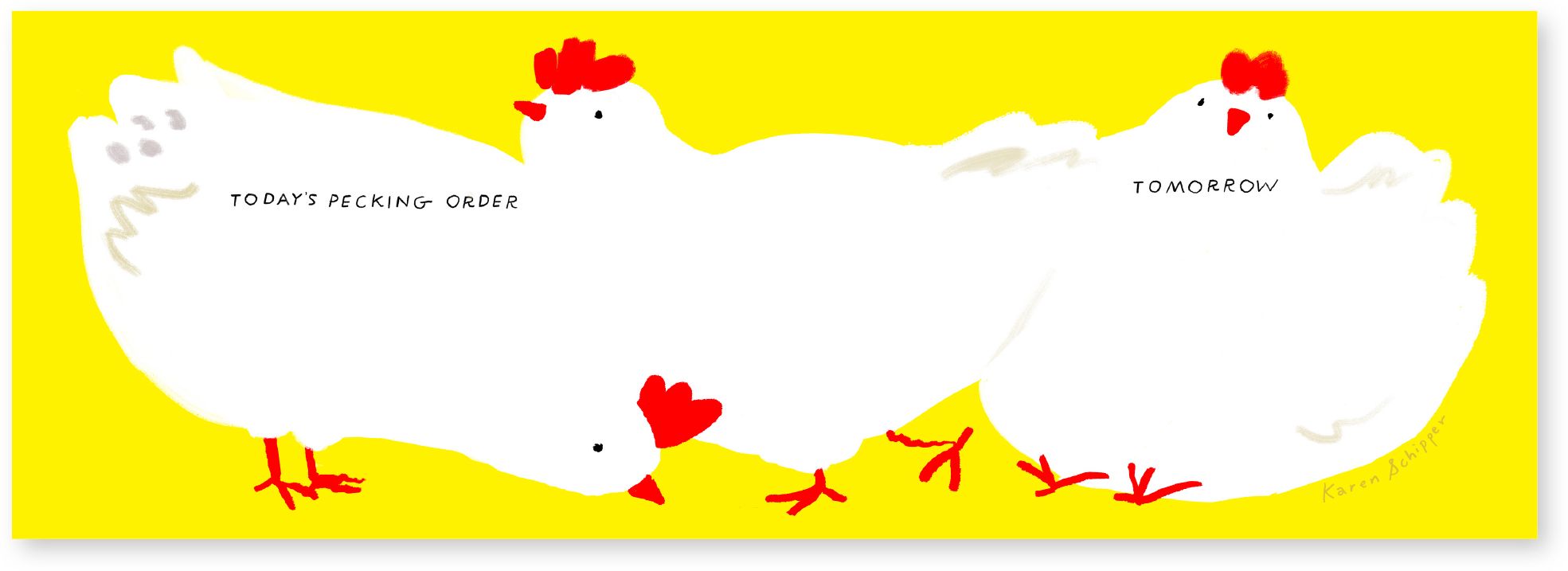 Chickens Weekly Stationery Desk Planner