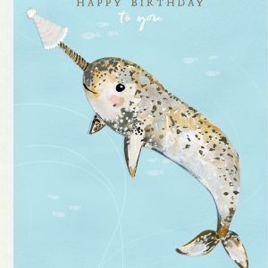 Narwhal Happy Birthday Card