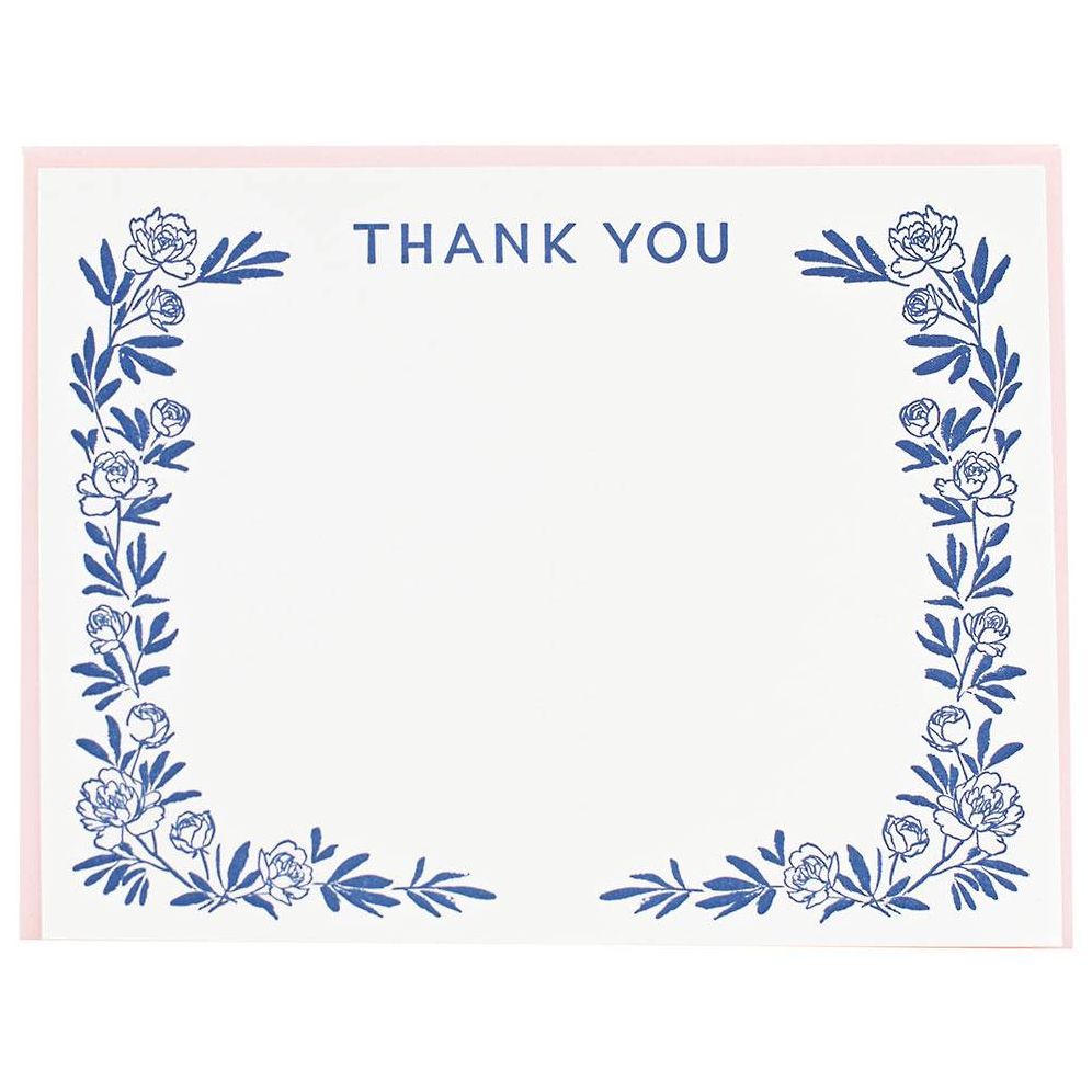 Peony Thank You Card set - Image 2