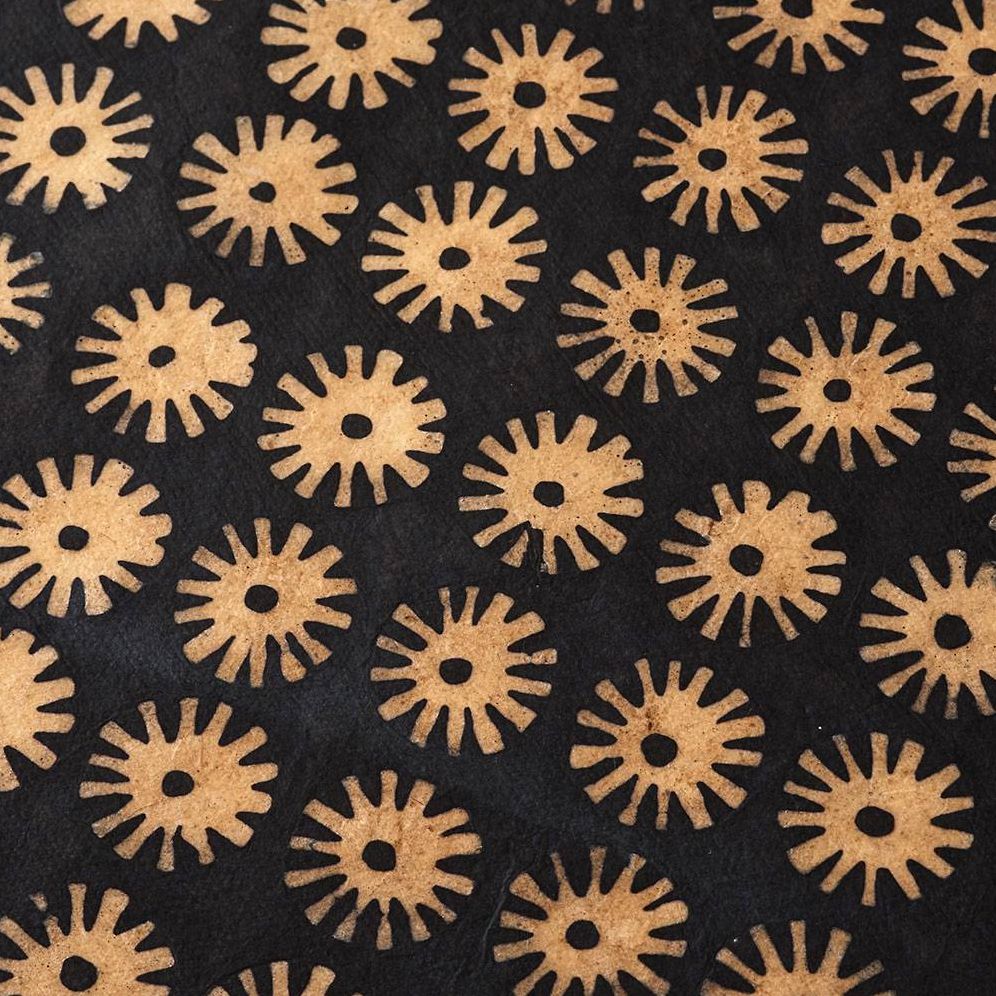 Black Abstract Batik Handmade Paper - Image 2
