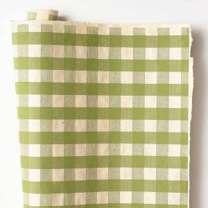Sage & Cream Plaid Handmade Paper