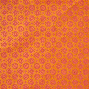 Orange Magenta Blossoms Handmade Paper