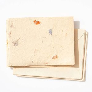 Fine Paper Pressed Flower Stationery Set