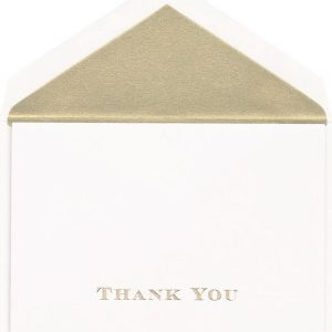 Gold Foil Thank You Card Set