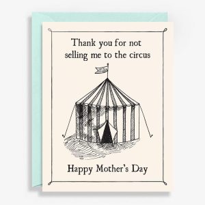 Circus Mother's Day Letterpress Card