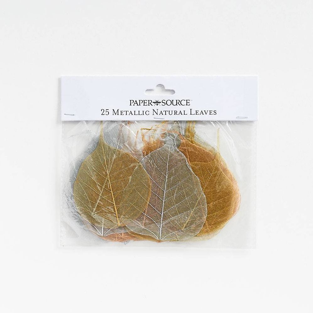 Metallic Natural Leaves - Image 2
