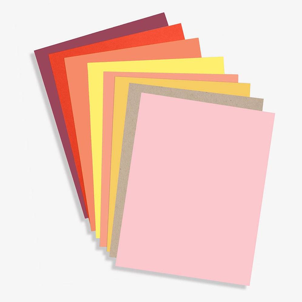 Warm Sunset Multi-Color Card Stock 8.5 x 11