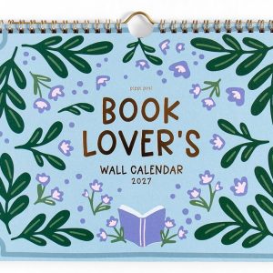 2027 Book Lover's Spiral Wall Calendar