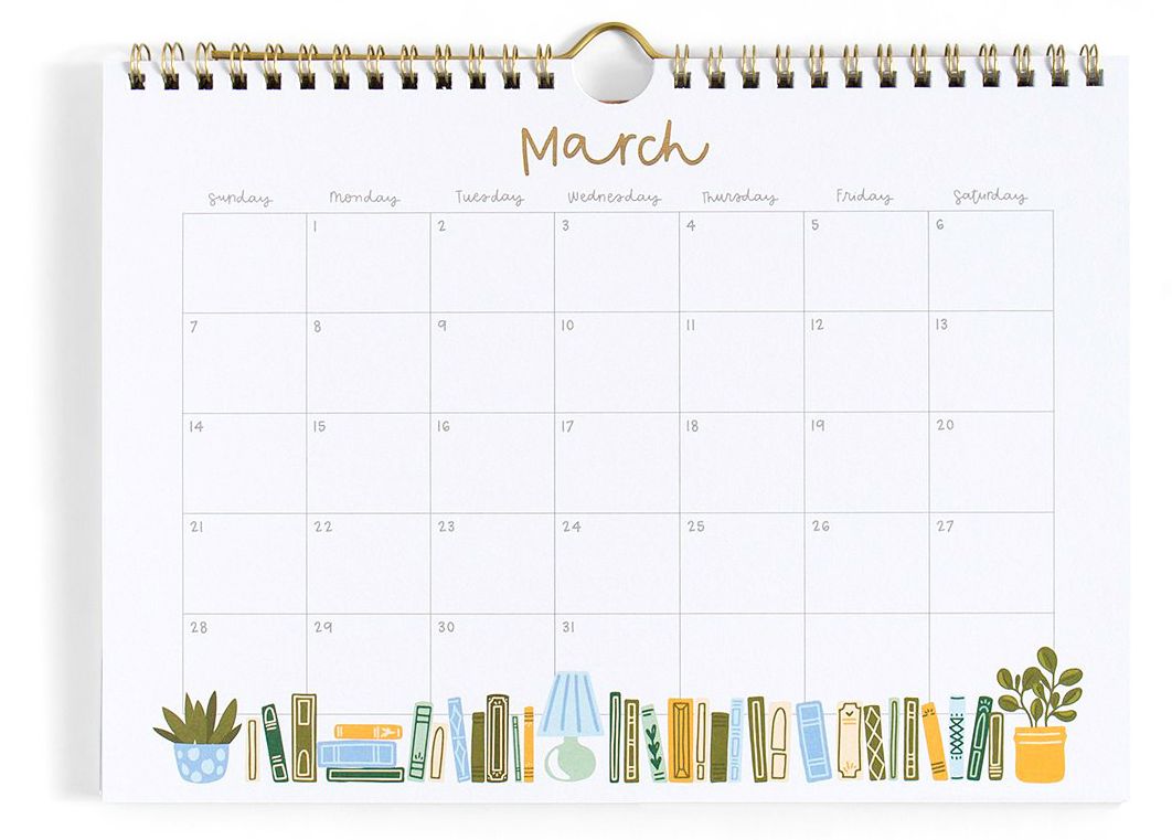 2027 Book Lover's Spiral Wall Calendar - Image 4