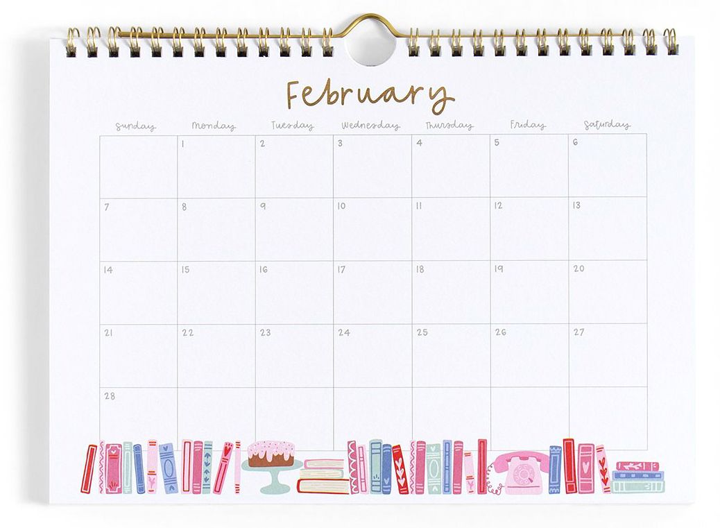 2027 Book Lover's Spiral Wall Calendar - Image 5