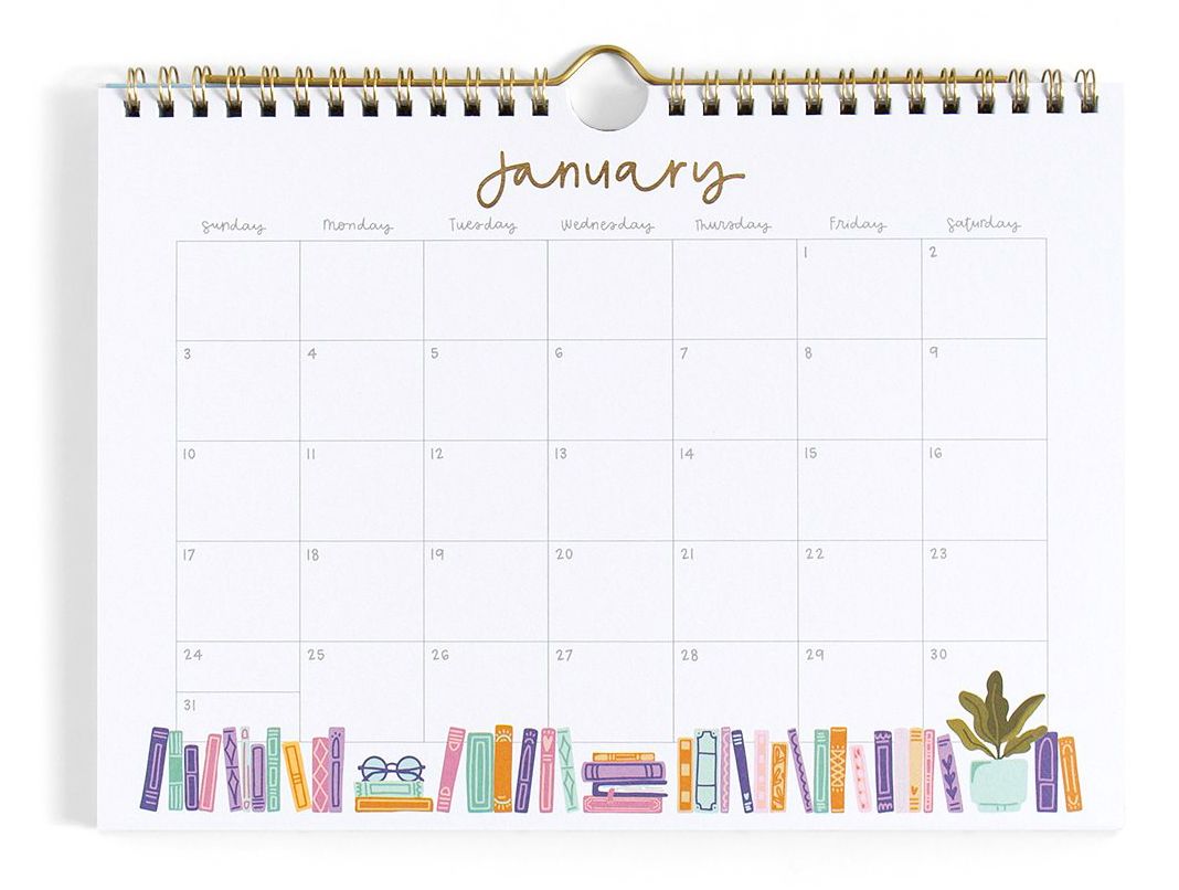 2027 Book Lover's Spiral Wall Calendar - Image 6