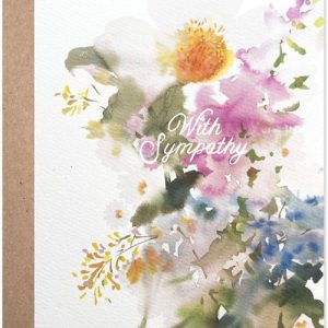 Water Color Floral Sympathy Card