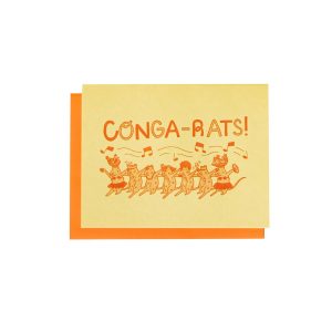 Conga-Rats Congratulations Card