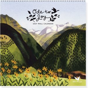 2027 Ode to Joy Watercolor Landscape Wall Calendar