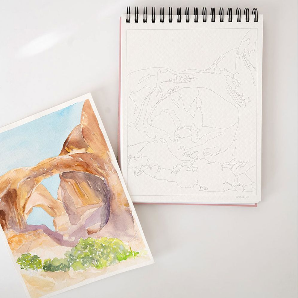 US National Parks Watercolor Book - Image 3