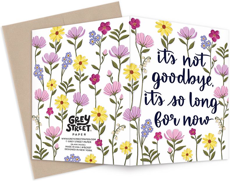 So Long For Now Goodbye Card - Image 2