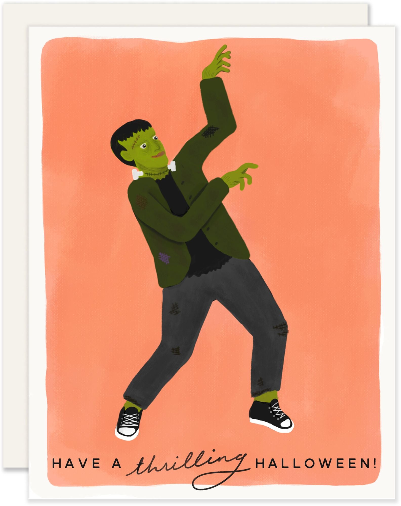 Thrilling Frankenstein Halloween Card