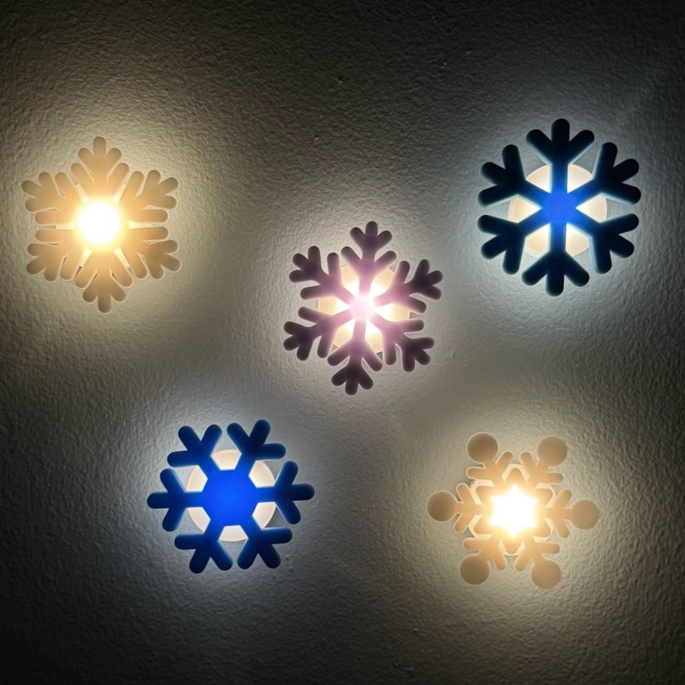 Snowflake Adhesive Lights - Image 3