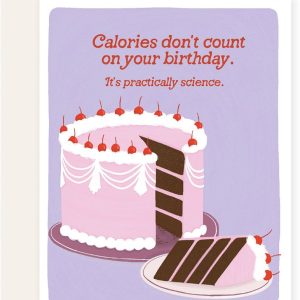 Calories Birthday Card
