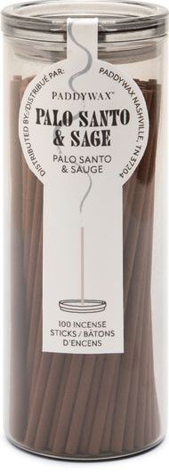 Palo Santo and Sage Incense in Glass Jar -100 Sticks