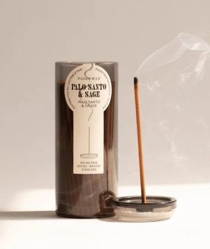 Palo Santo and Sage Incense in Glass Jar -100 Sticks - Image 2