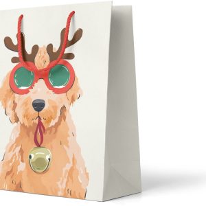 Reindeer Doodle Medium Gift Bag