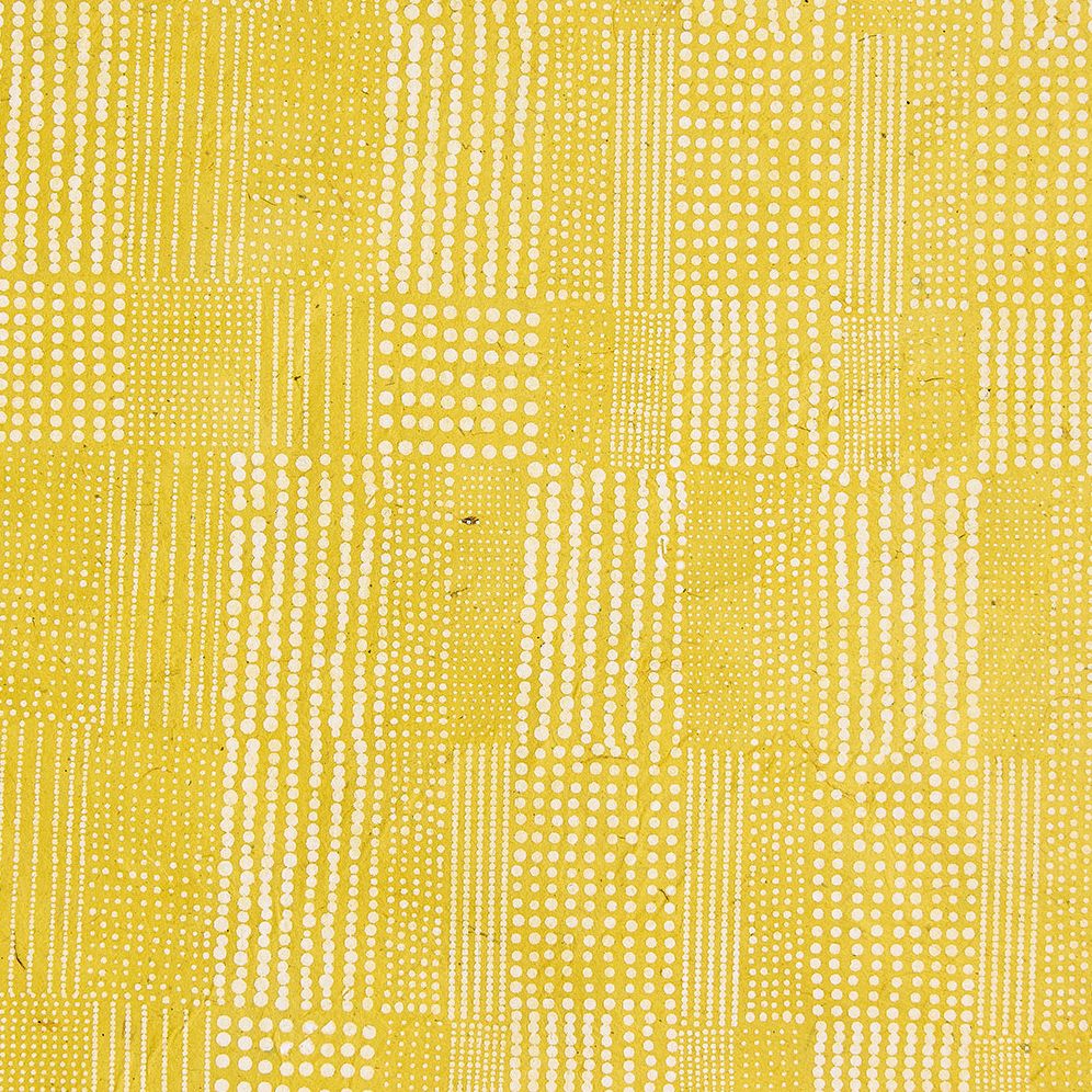 Yellow Quilt Dots Handmade Paper - Image 2