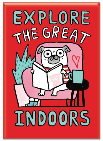 Explore The Great Indoors rectangular Magnet
