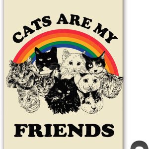 Cats Are My Friends rectangular Magnet