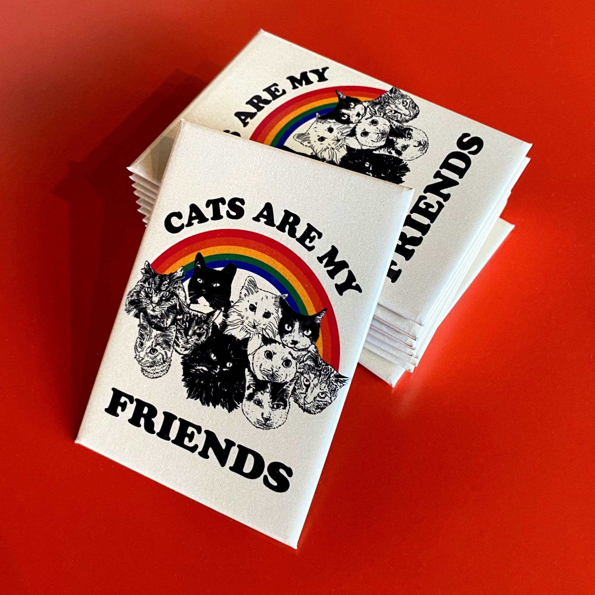 Cats Are My Friends rectangular Magnet - Image 3