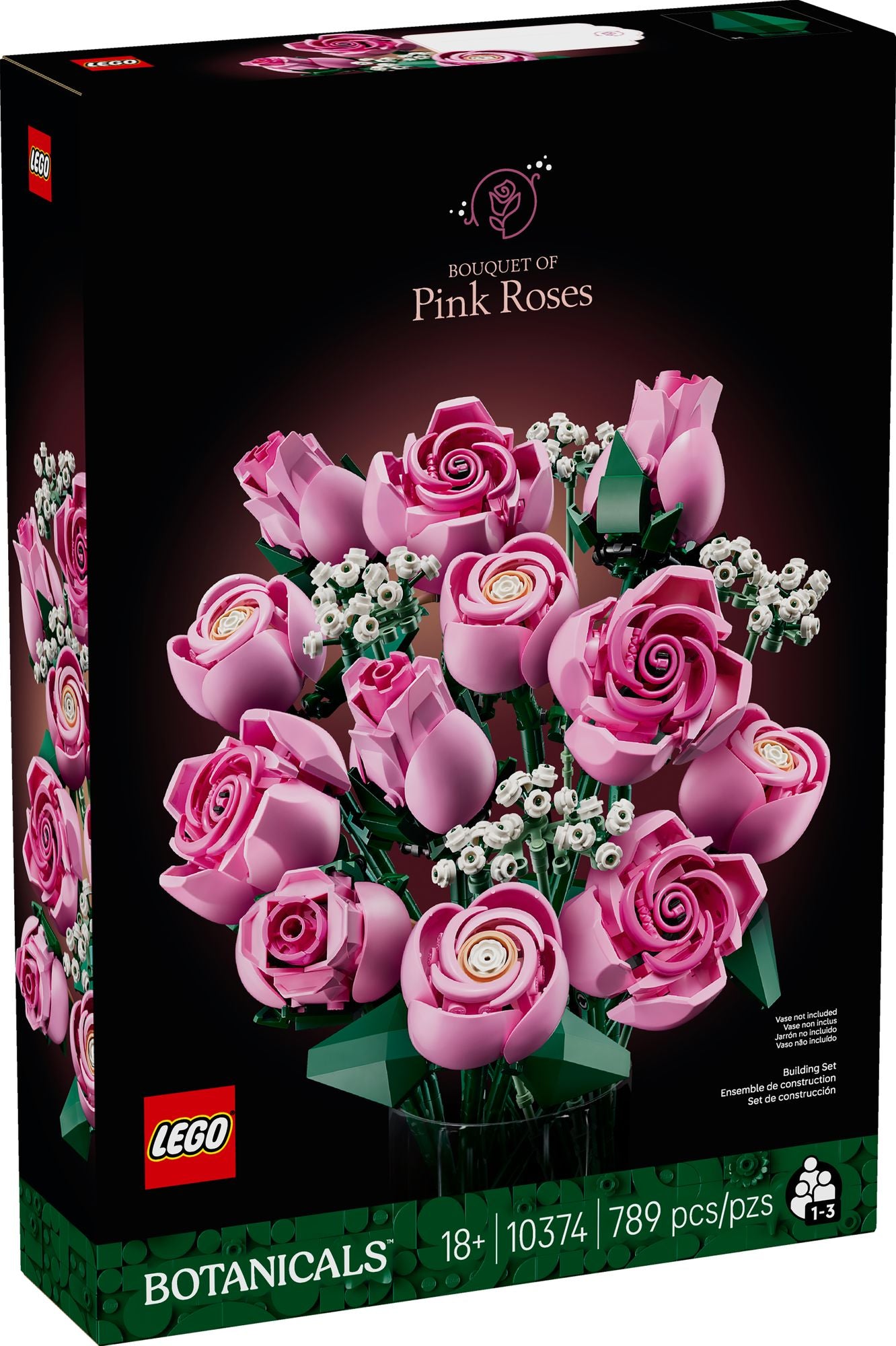 LEGO Botanicals 10374 Bouquet of Pink Roses - Image 6