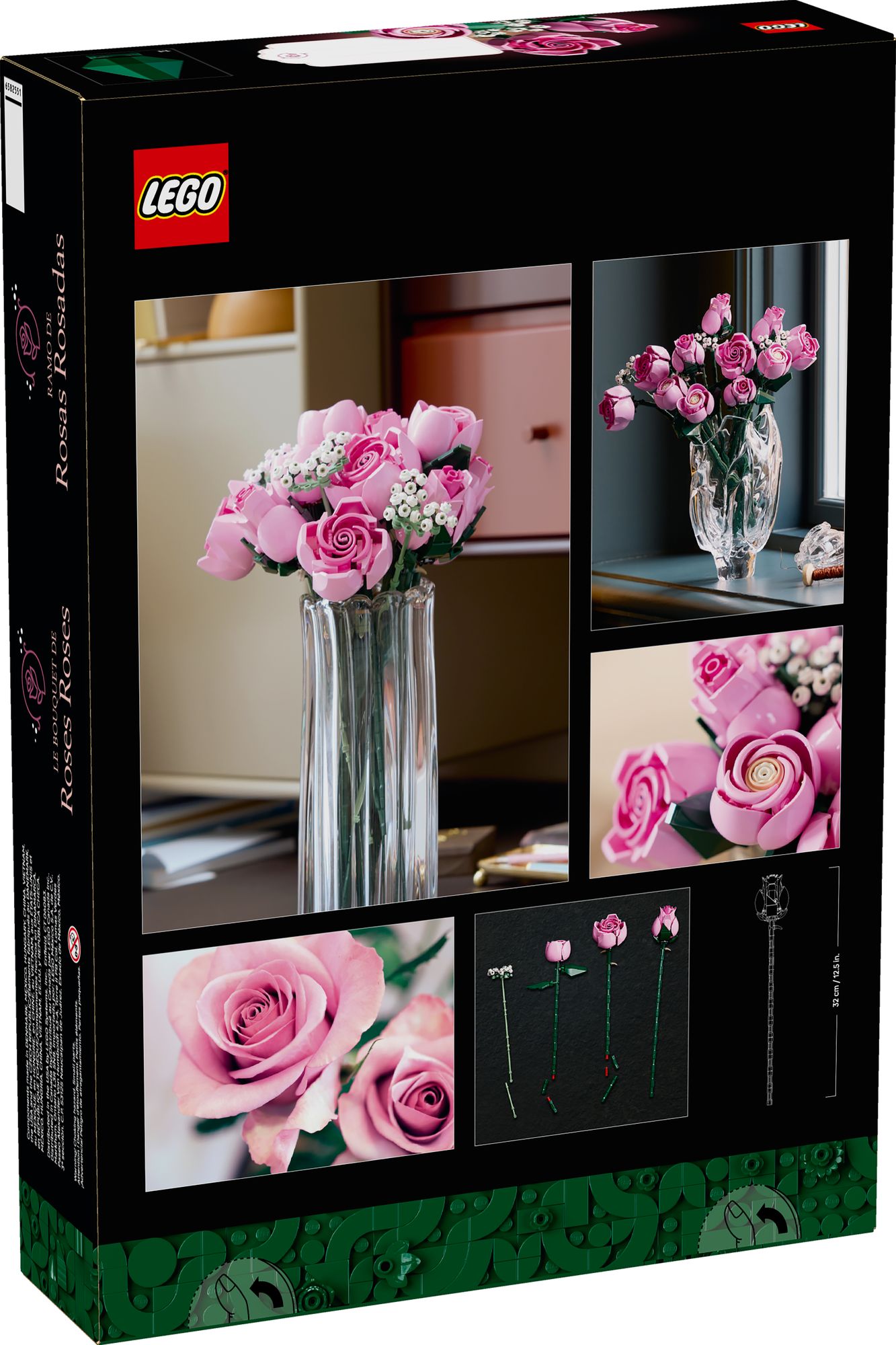 LEGO Botanicals 10374 Bouquet of Pink Roses - Image 7