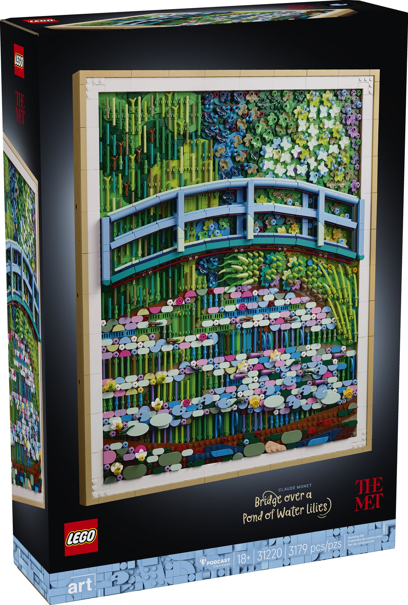 LEGO® ART Claude Monet - Bridge over a Pond of Water Lilies 31220 - Image 6