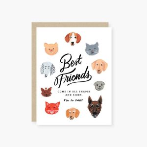 All Shapes And Sizes Pet Sympathy Card