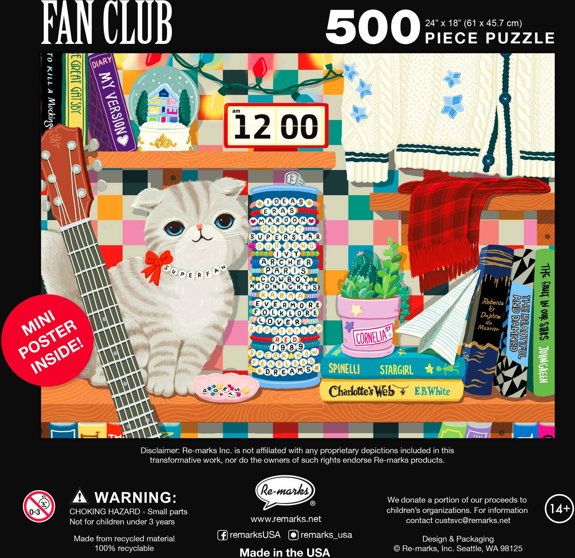 Fan Club 500-Piece Jigsaw Puzzle - Image 4