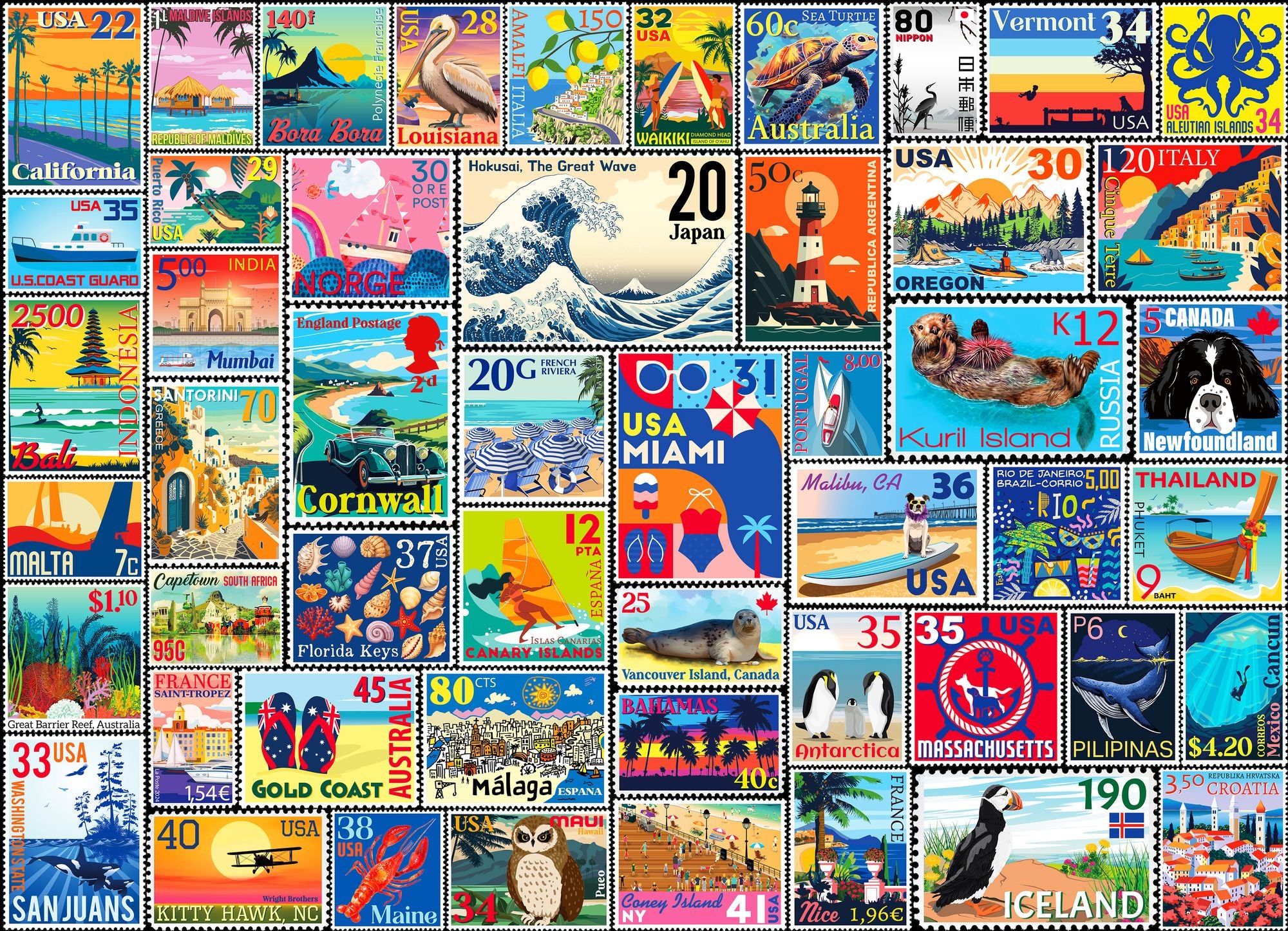 Coastal 500 Large Piece Jigsaw Puzzle - Image 3