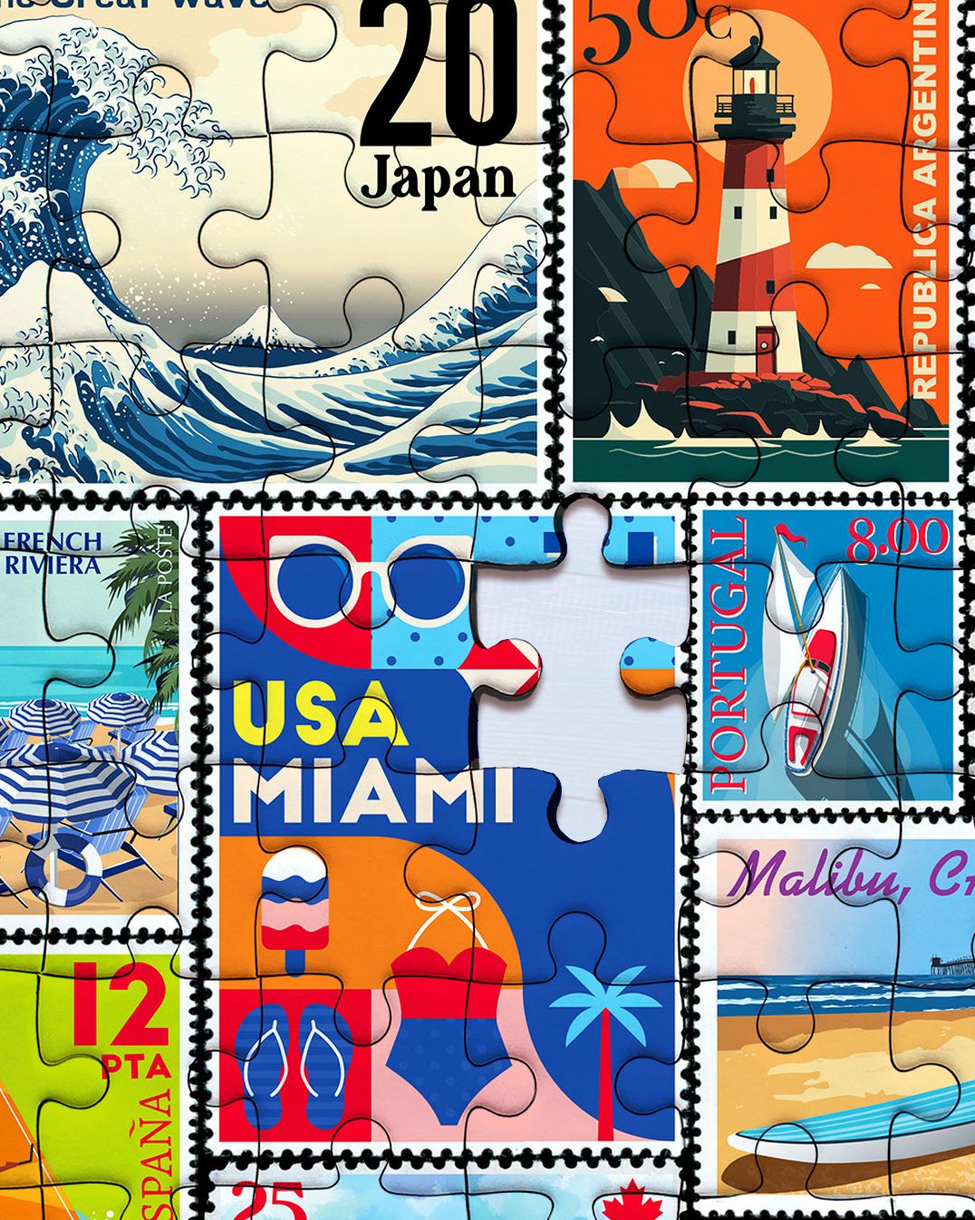 Coastal 500 Large Piece Jigsaw Puzzle - Image 7