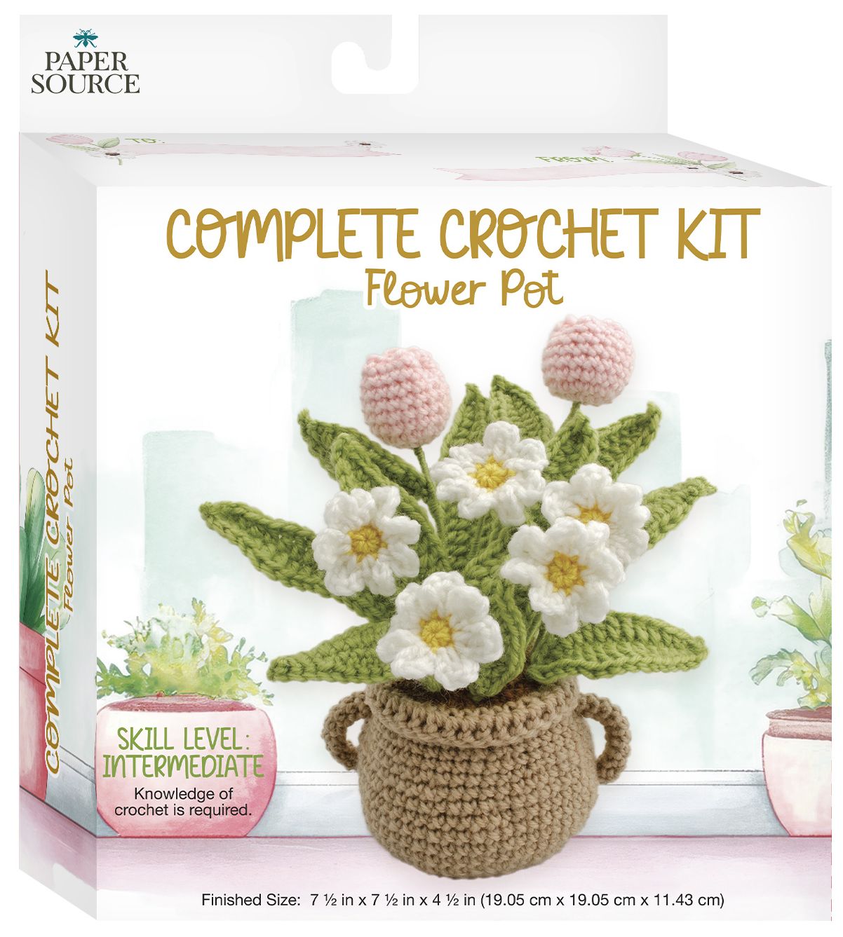 Flower Pot Crochet Kit