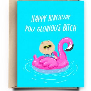 Glorious B Dog Birthday Card