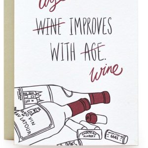 Age/Wine Birthday Card