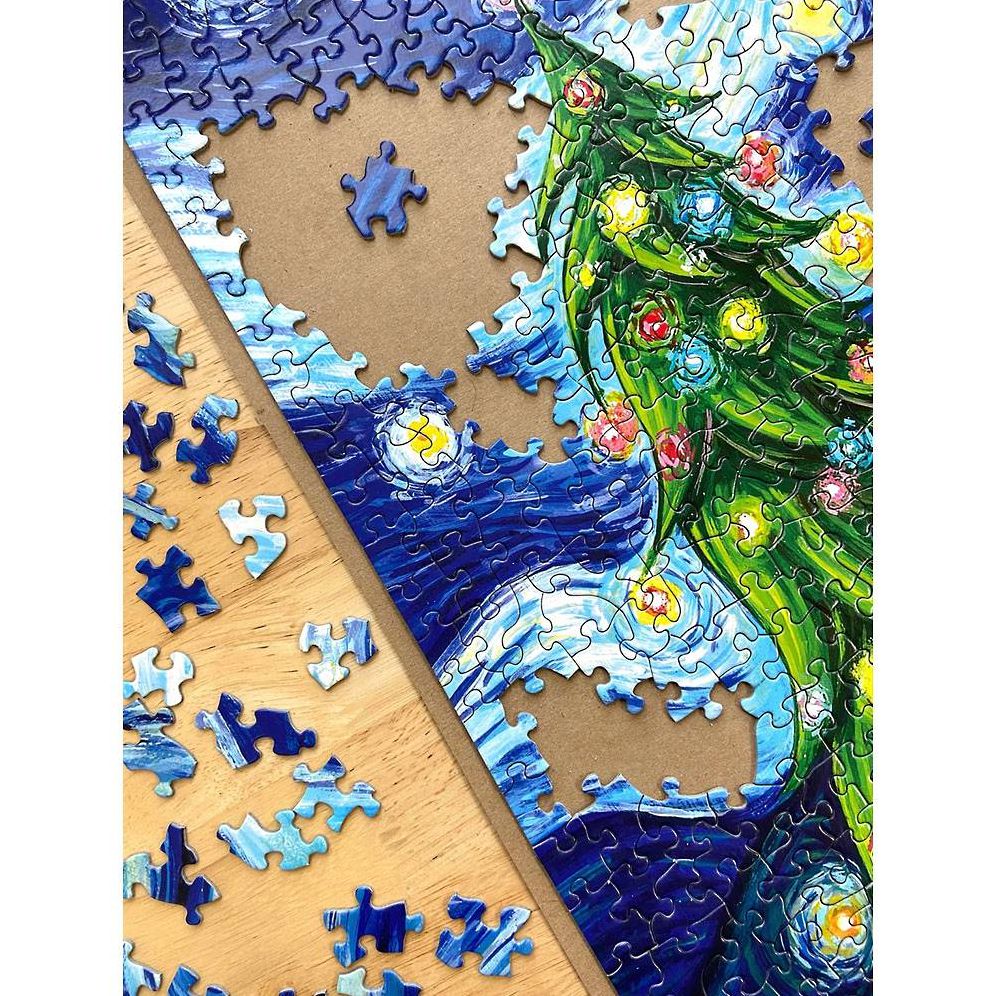 Silent Night. Starry Night 1000 piece Puzzle - Image 6