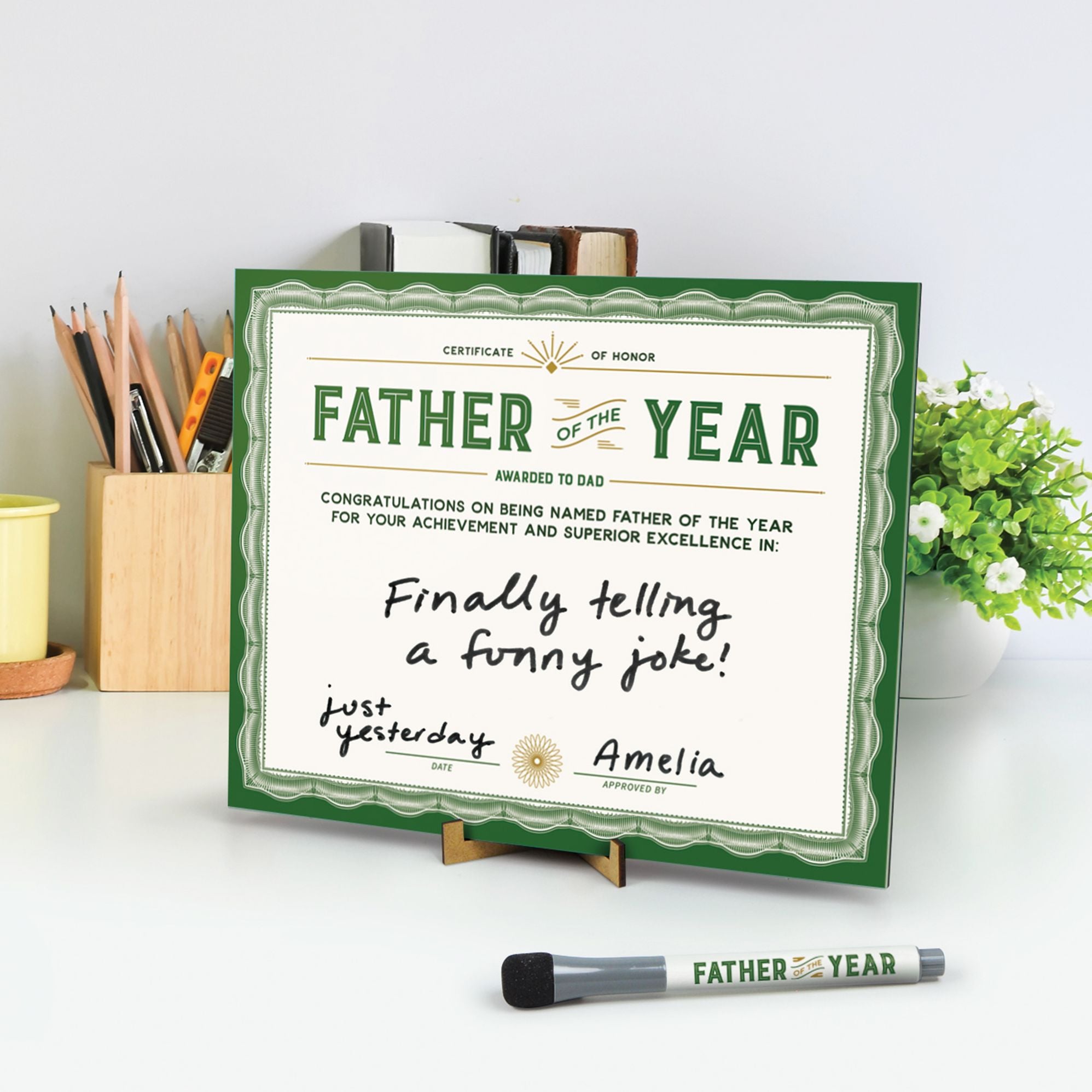 Father Of The Year Dry Erase Board - Image 4